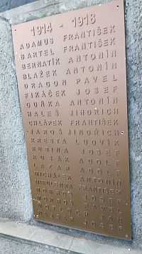 mená padlých v rokoch 1914-1918 - 1.časť