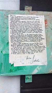 vianočný list z roku 2012 od Antona Srholca