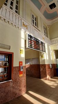 interiér budovy stanice v Ružomberku