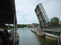 otvorený most v Sodertalje