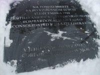 Omšenie - pamätník amerických letcov v Kamenickej doline