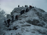 turisti na vrchole Vápča 956 m