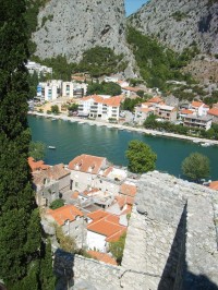 výhľad na rieku Cetinu