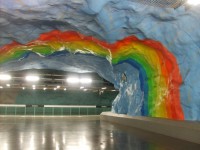 Švédsko - Štokholm - Metro - Stockholm Tunnelbana