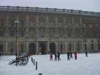 Kráľovský palác v zime