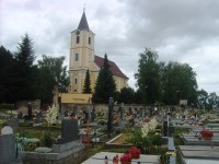 Kostol od cintorína