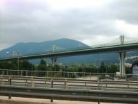 dialničný most, v pozadí Veľký Manín