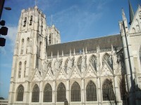 Belgicko - Brussel - katedrála sv. Michala a sv. Gudule