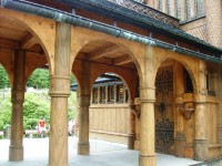 drevená časť kostola