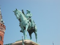 socha Stenbocka na koni