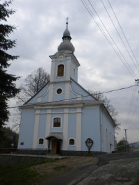 Kostel Nanebevzetí Panny Marie v Čiernom Balogu.