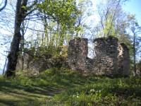zbytky hradu