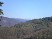 Pohled na Nízké Tatry z hory Tŕstie.