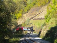 A vlak přijíždí do cíle na Dobroči.