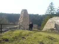 nadvoří hradby hradu  Litice