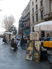 Španělsko - Barcelona - La Rambla