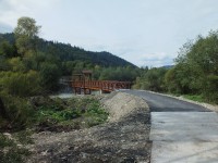 Klubina - Druhý  dřevěný most přes řeku Bystrica. 