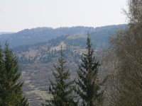 Zborov nad Bystricou - Pohled na obec od Jánošíků 