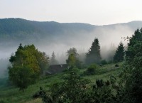 Zborov nad Bystricou - Šopa a ranní atmosféra na Jaseni