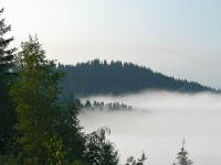 Zborov nad Bystricou - Pohled z Jaseňa k Backovým brehom