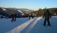 Zimní mumraj na Przelacz Samopolska - lyžařský svah