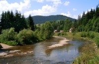 Řeka Biela Orava ze silnice Lokca - Oravská Lesná