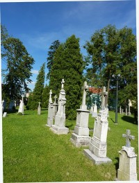Na hřbitově,  u Kostela Sv. Kateřiny