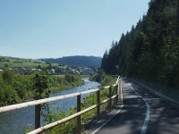 Nová Bystrica, pohled z cyklotrasy