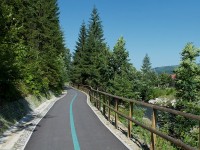 Nová Bystrica, pohled z cyklotrasy