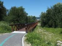 Klubina, dlouhý dřevěný most