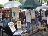 Montmartre - místní umělci a jejich díla