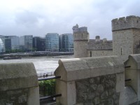 Tower of London - pohled z hradeb