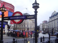 Picadilly Circus - podchod do stanice metra 