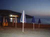 Matala - pláž večer