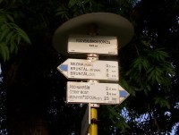 Mezina-turistická směrová tabule-Foto:Ulrych Mir.