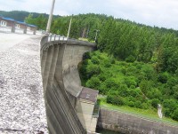 Kružberská přehrada- přehradní hráz-Foto:Ulrych Mir.