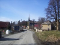 Norberčany-severní část s kostelem-Foto:Ulrych Mir.