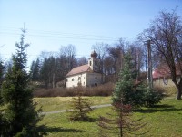 Domašov nad Bystřicí-kostel sv.Anny z náměstí-Foto:Ulrych Mir.