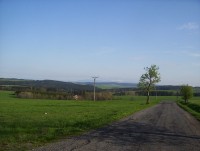 Nízký Jeseníky a Praděd ze silnice z Jívové do Hraničných  Petrovic-Foto:Ulrych Mir.