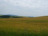 Nízký Jeseník se Slunečnou a Malým a Velkým Roudným ze silnice z Jívové do Hraničných Petrovic-Foto:Ulrych Mir.