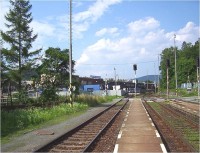 Mariánské Údolí-železniční přejezd na silnici k Mrsklesům-Foto:Ulrych Mir.