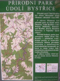 Přírodní park Údolí Bystřice-informační tabule