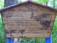 Kumburk-hrad-informační tabule před hradem-Foto:Ulrych Mir.