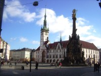 Olomouc-radnice a sloup Nejsvětější Trojice-Foto:Ulrych Mir.