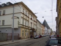 Olomouc-Sokolská ulice s kostelem Neposkvrněného početí P.Marie-Foto:Ulrych Mir.