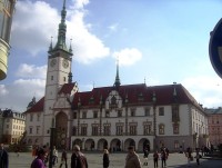 Olomouc-Horní náměstí-radnice od Riegrovi ulice-Foto:Ulrych Mir.