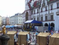 Olomouc-Horní náměstí-stánky a zábavný dožínkový program-Foto:Ulrych Mir.