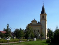 Olomouc-Holice-kostel sv.Urbana na návsi Svobody-Foto:Ulrych Mir.