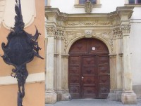 Olomouc-Křížkovského ulice-portál a erb na konovníckých domech-Foto:Ulrych Mir.