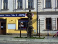 Olomouc-Pavlovičky-barokní socha Panny Marie na Pavlovické ulici-Foto:Ulrych Mir.